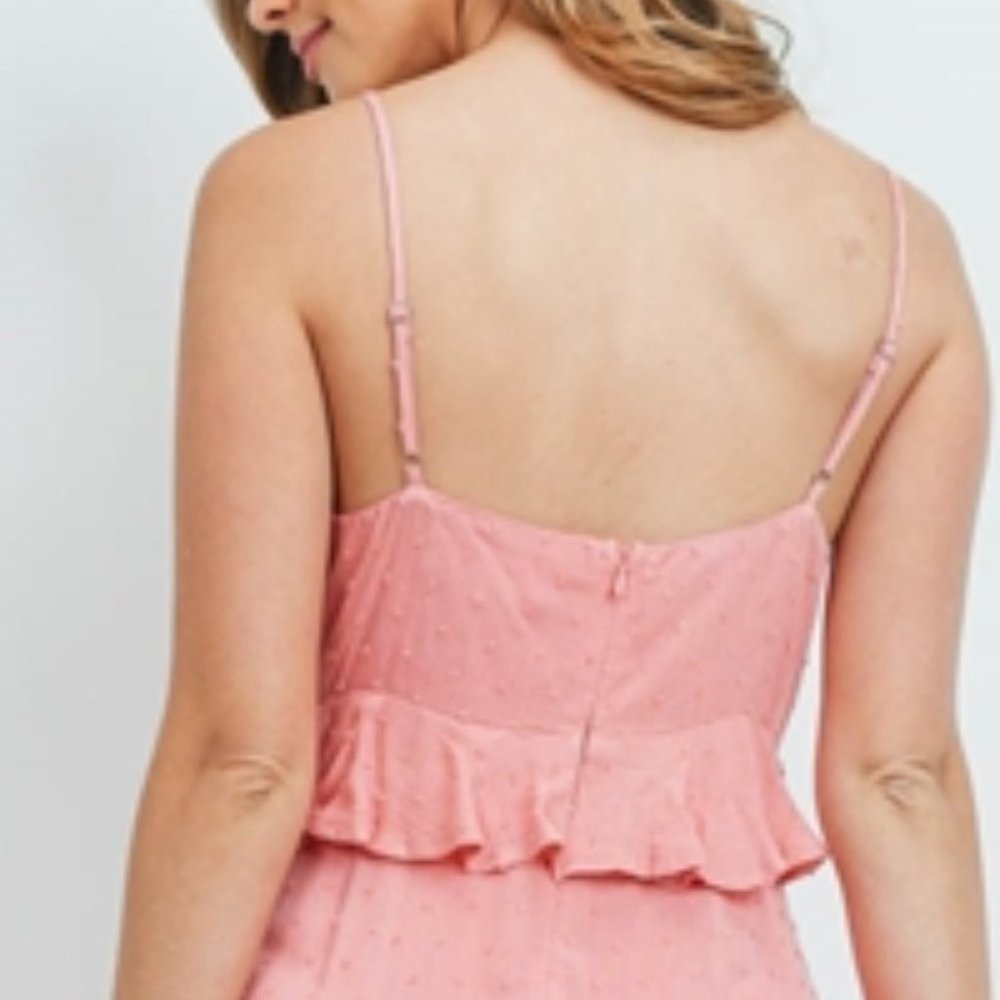Pink Textured Maxi Dress - Picture 6 of 7